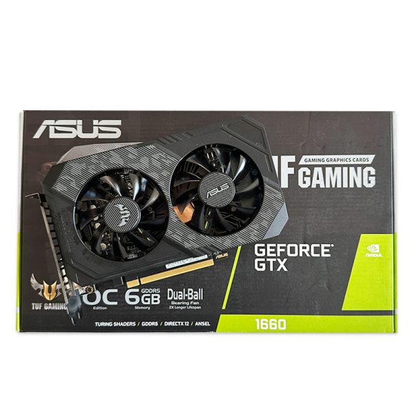 کارت گرافیک ایسوس ASUS TUF Gaming GTX 1660 OC 6G GDDR5 استوک در حد نو
