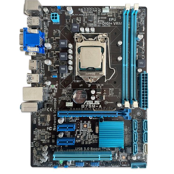 باندل مادربرد ASUS B75M-A + G2020 استوک