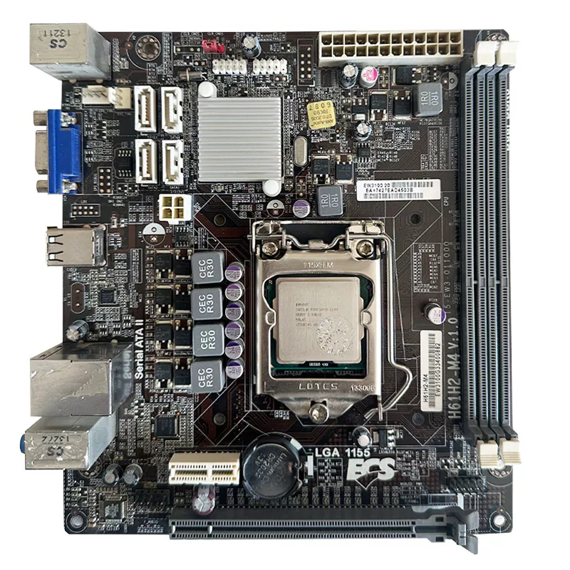 700637-ww باندل مادربرد ECS Elite Group H61H2-A + Core I3 3220 *استوک