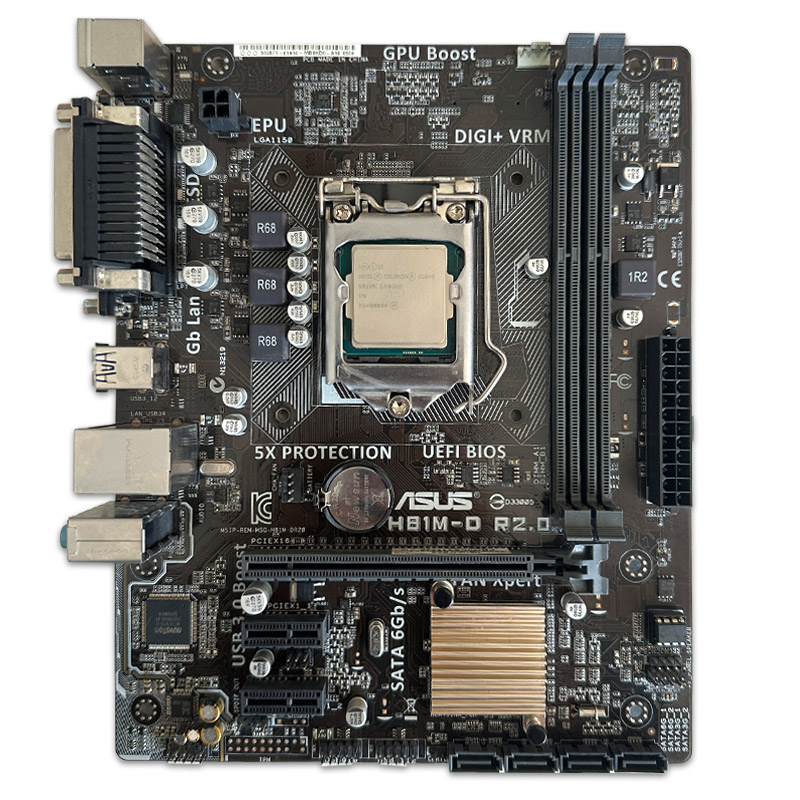 700643 باندل مادربرد ASUS H81M-D R2.0 + Celeron G1840 استوک