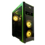 قاب کیس کامپیوتر گرین Green Z3 CRYSTAL استوک در حد نو دارای 3 فن RGB
