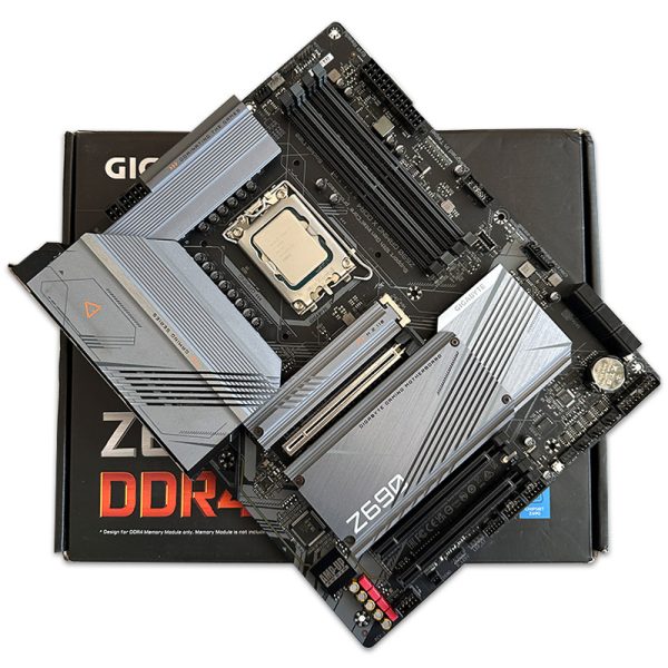 باندل مادربرد Gigabyte Z690-A Gaming X DDR4 + I5 14400F استوک در حد نو