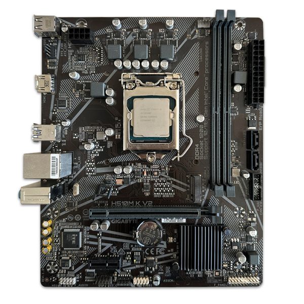 باندل مادربرد Gigabyte H510M-k V2 + Core i3 10100F استوک در حد نو