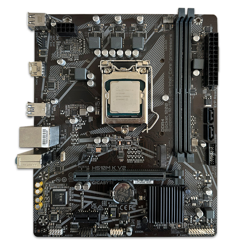 700664 باندل مادربرد Gigabyte H510M-k V2 + Core i3 10100F استوک در حد نو