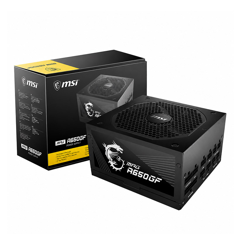 MSI MPG A650GF 650W Gold (8) MSI MPG A650GF 650W Gold