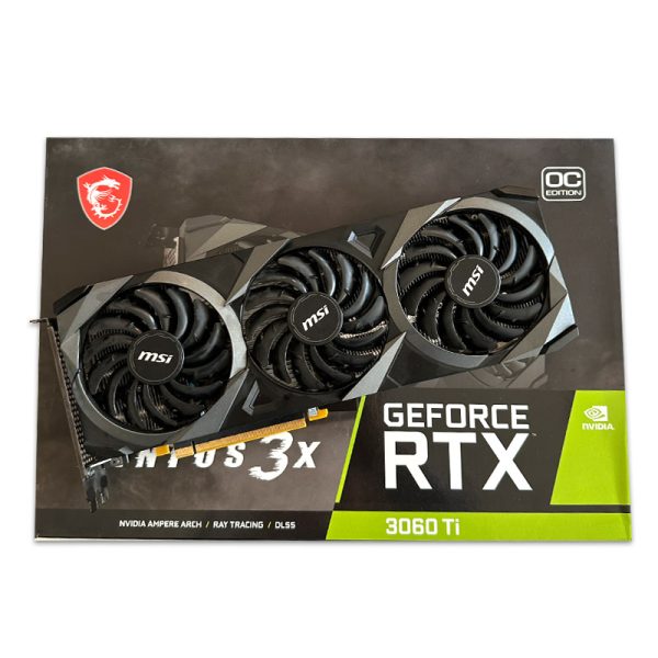 کارت گرافیک MSI RTX 3060 TI VENTUS 3X LHR OC 8G GDDR6 استوک در حد نو