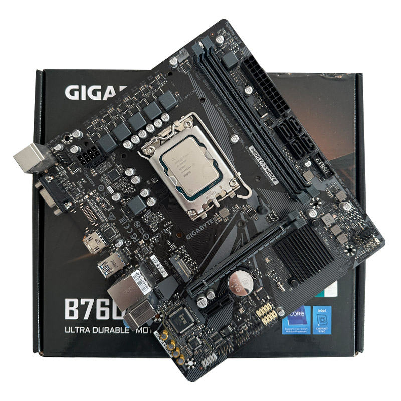 700721 باندل مادربرد Gigabyte B760M-K V2 DDR4 + I5 13400F استوک در حد نو گارانتی تا 1406/12