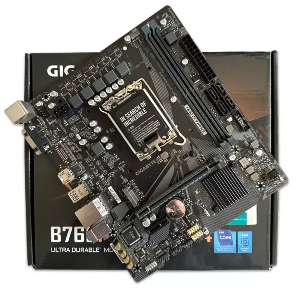 مادربرد گیگابایت Gigabyte B760M V2 DDR4 استوک در حد نو گارانتی تا 1406/12