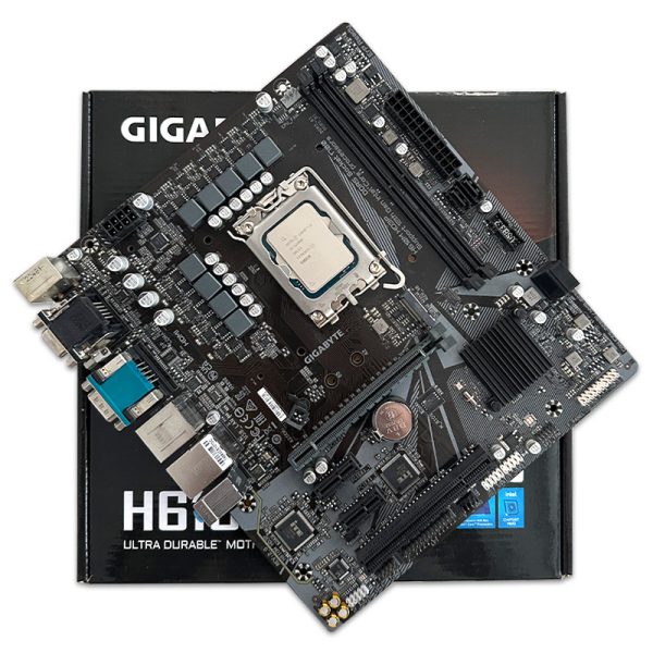 باندل مادربرد Gigabyte H610M-HD3P DDR5 + i3 12100F استوک در حد نو