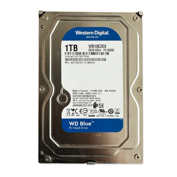 هارد اینترنال 1 ترا وسترن WD Blue 1TB WD10EZEX در حد نو