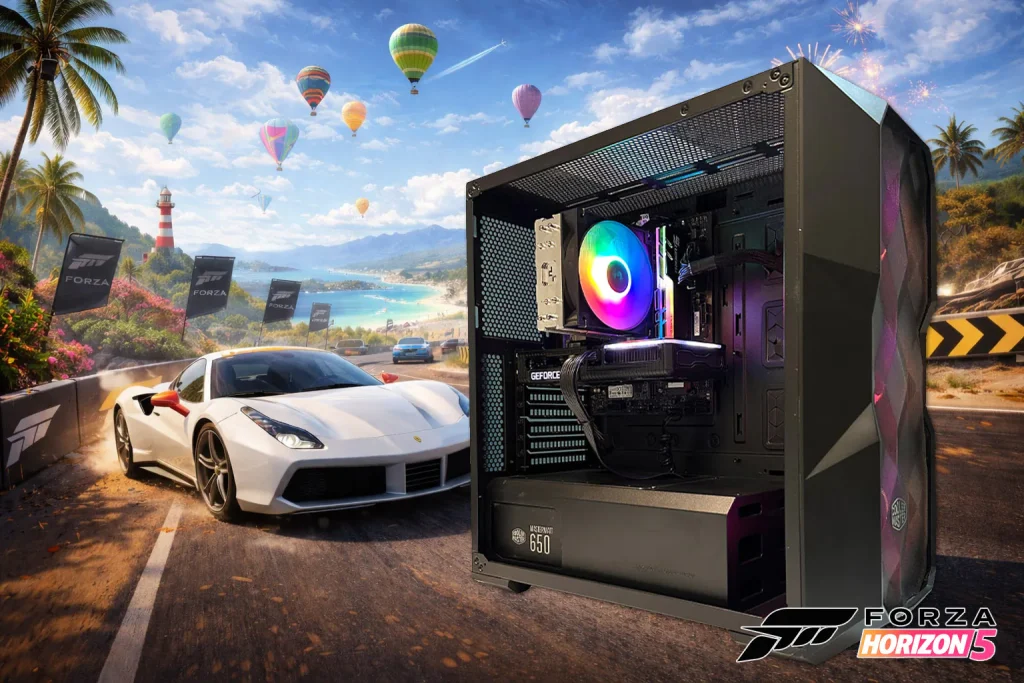کامپیوتر گیمینگ بازی Forza Horizon 5 High با 6 ماه گارانتی 1 سیستم بازی فورزا