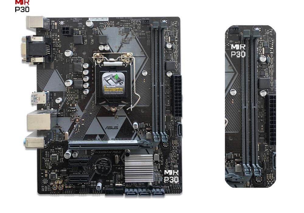 مادربرد ایسوس ASUS H310M-K  و سی پی یو اینتل Intel Core i3 9100F MR P30