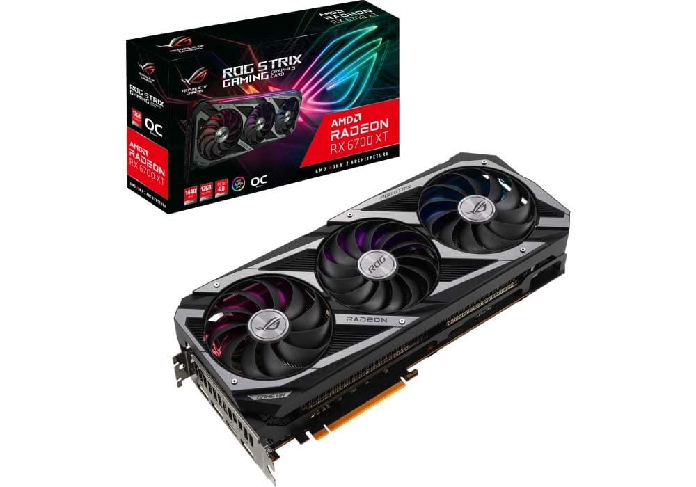 Asus Rog Strix 6700 XT OC Gaming 12G MR P30 (3) خرید گرافیک 6700 ایسوس 12 گیگ